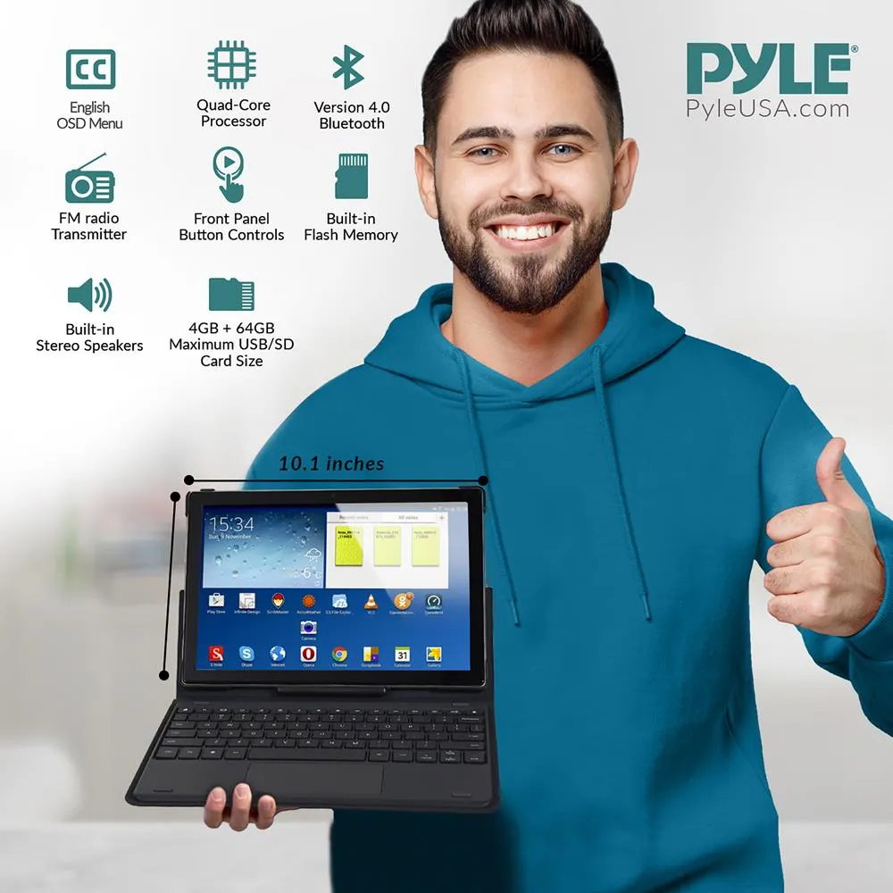 10.1" Full Hd Android Tablet - 1080P Full Hd Display, Quad-Core Processor 4Gb 64 Gb Storage Tablet, 2Gb Ram, 2 5Mp Camera, Long Battery Life (Silver)