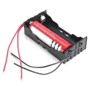 18650 Battery Charger Case with 4 wires Leads for 2x 18650 battery