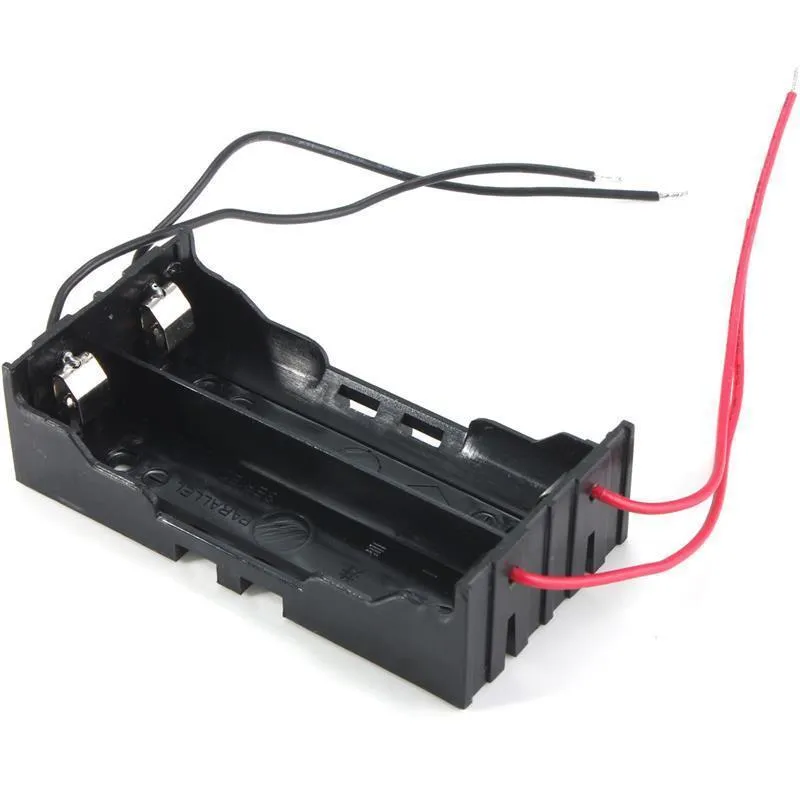 18650 Battery Charger Case with 4 wires Leads for 2x 18650 battery