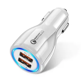 18W 3.1A Car Charger Fast Charger 3.0 Universal Dual USB Adapter