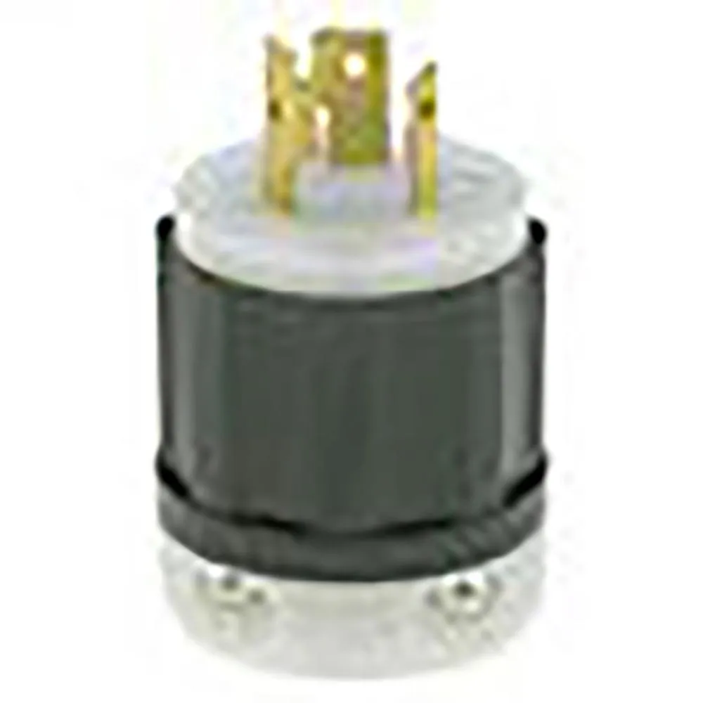 2620 Leviton 30 Amp, 250 Volt, NEMA L6-30R, 2P, 3W, Flush MTG Locking Receptacle, Industrial Grade, Grounding, V-0-MAX - Black