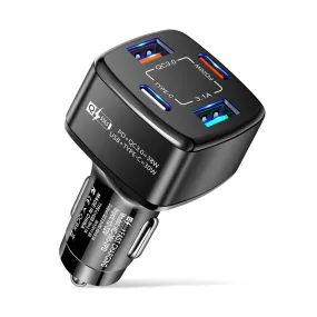 38w Car Charger Fast Charging Type C Pd Qc3.0 3.1a Usb Charger