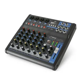 6-Ch. Bluetooth Studio Mixer - Dj Controller Audio Mixing Console System