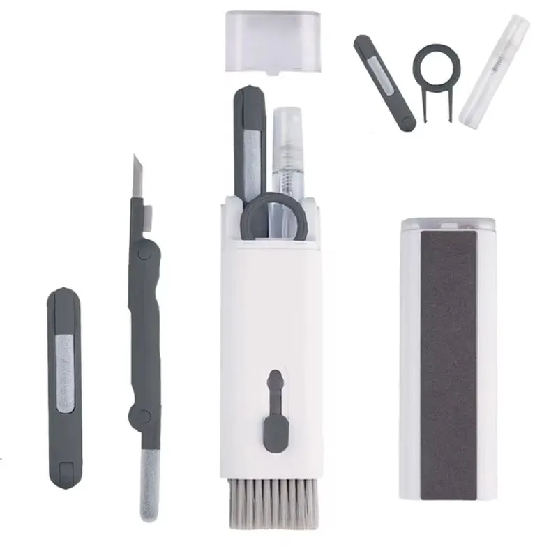 7-In-1 Keyboard Cleaning Kits Airpods Cleaner Headset Cleaner Pen Laptop Screen Cleaning Bluetooth Earphones Cleaning Kit