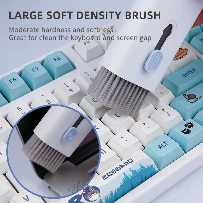 7-In-1 Keyboard Cleaning Kits Airpods Cleaner Headset Cleaner Pen Laptop Screen Cleaning Bluetooth Earphones Cleaning Kit