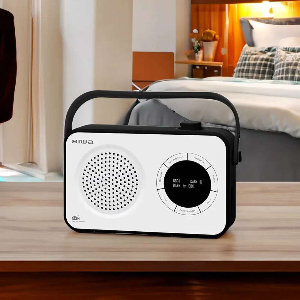 AIWA Portable Digital Tuning Radio (White)