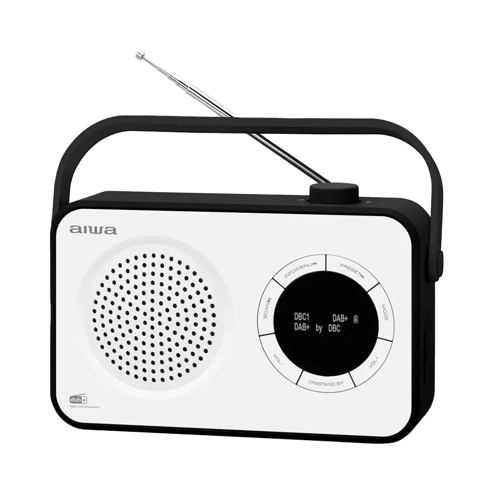 AIWA Portable Digital Tuning Radio (White)