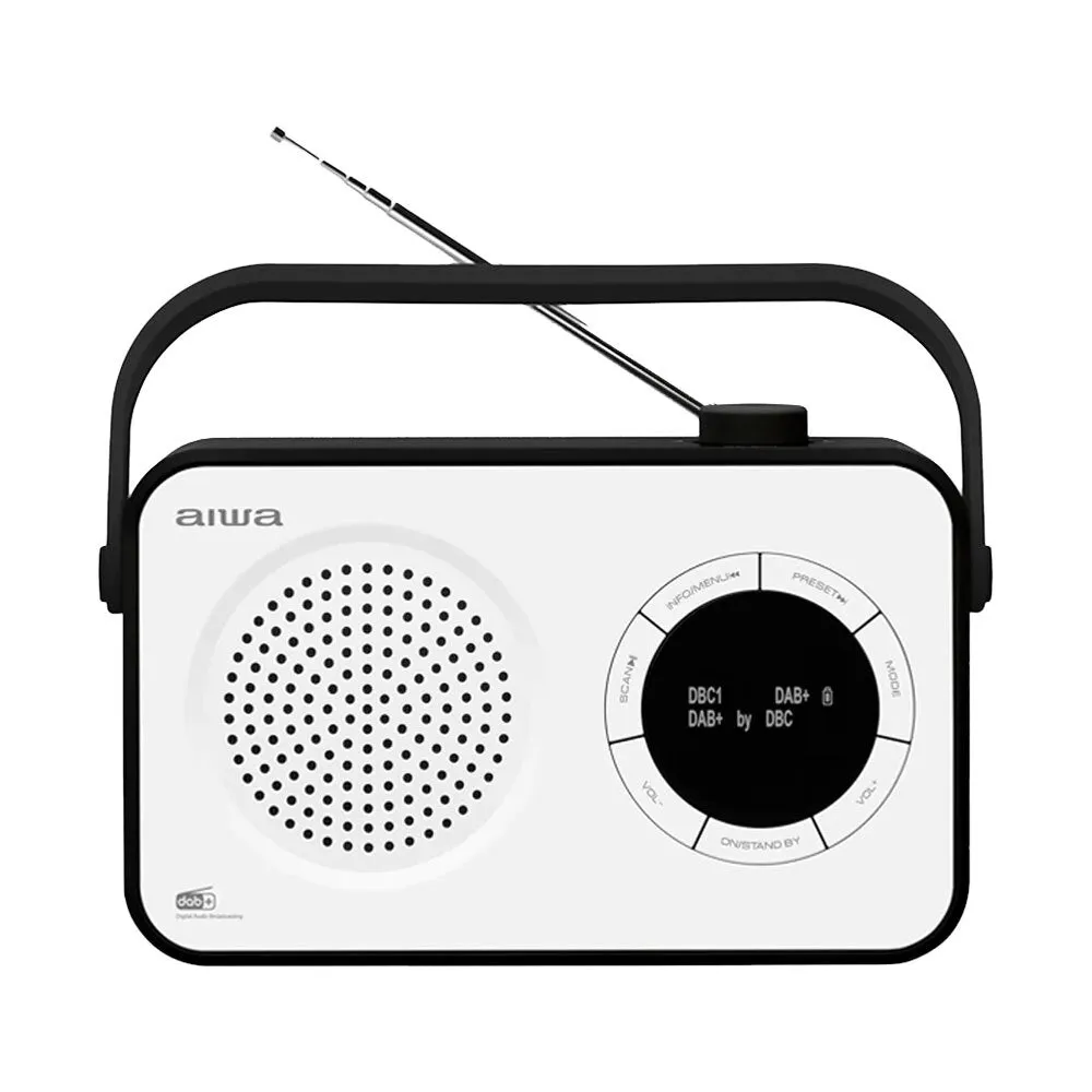 AIWA Portable Digital Tuning Radio (White)