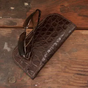 Alligator Brown Glasses Case