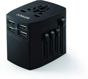 Anker Universal Travel Adapter With 4 USB Black - A2730H11