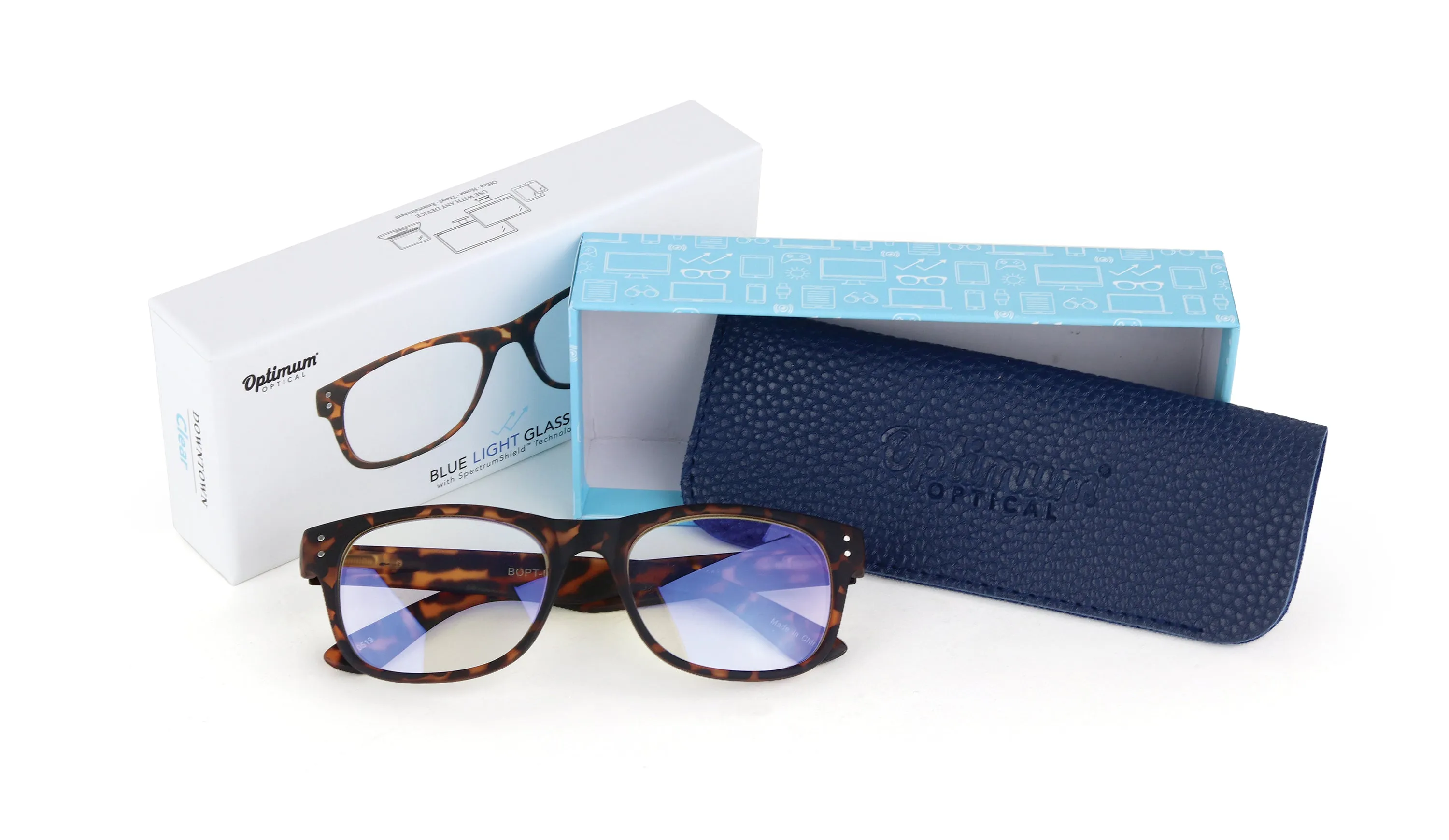 Blue Light Readers - Downtown Black