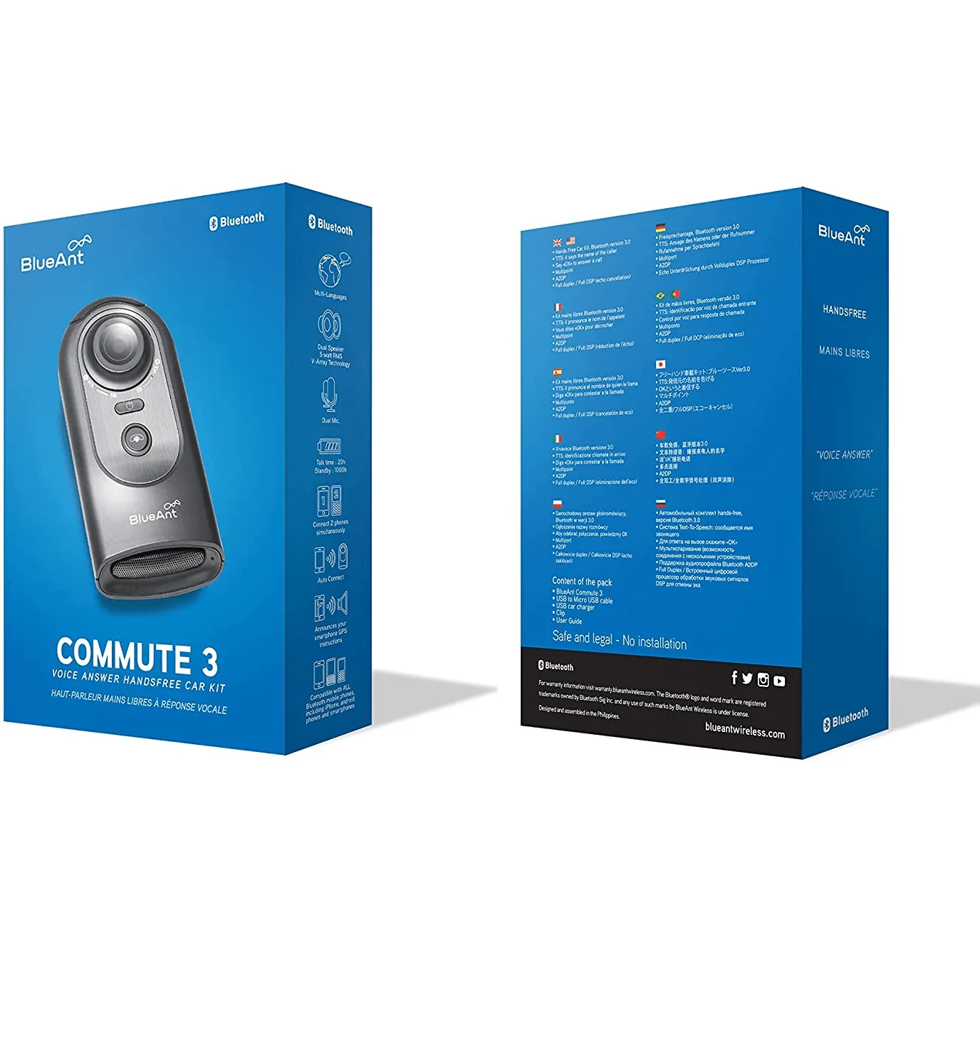 BlueAnt CMT-3 Commute 3 Bluetooth Handsfree Speaker Phone