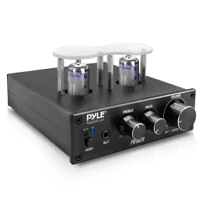 Bluetooth Tube Amplifier Stereo Receiver - 2 Vacuum Tube Power Amp, Cd/Dvd Inputs(L/R), 600 Watts