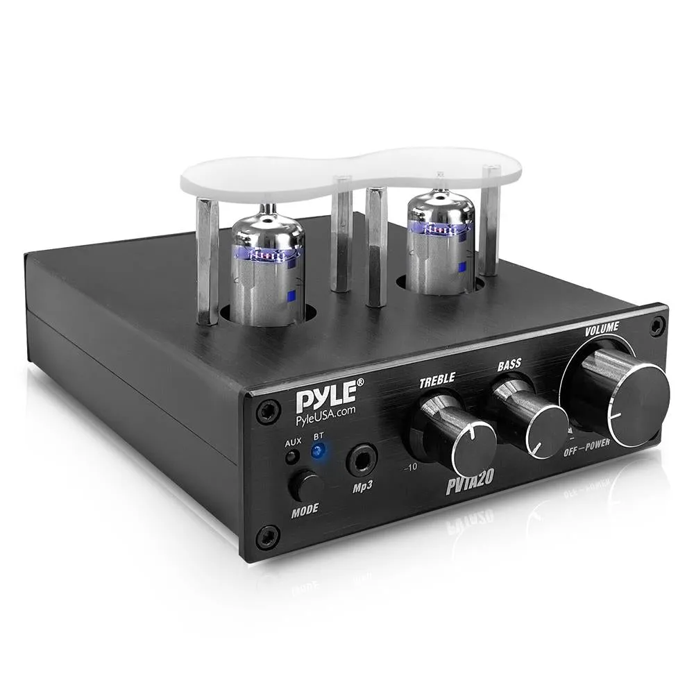 Bluetooth Tube Amplifier Stereo Receiver - 2 Vacuum Tube Power Amp, Cd/Dvd Inputs(L/R), 600 Watts