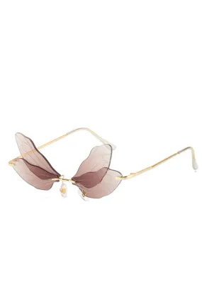 Brown Fashion Wings Glasses Brown Fashion Wings Glasses