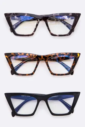 Cat Eye Clear Lens Glasses