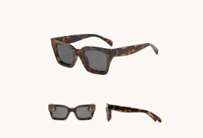 Chunky Retro Square Glasses Tortoiseshell