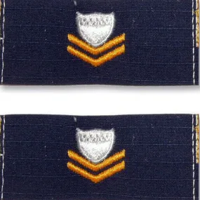 Coast Guard Embroidered Collar Device: E5 Petty Officer - Ripstop fabric