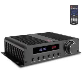 Compact 5.1-Channel Bluetooth Amplifier - Hi-Fi Av Audio Amp Receiver With Hdmi Output, Fm Radio W/ Digital Led Display  (100 Watt)
