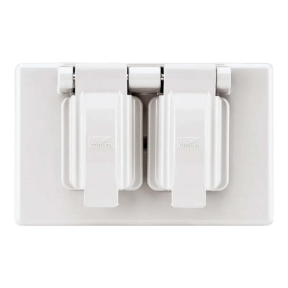 COVER BOX WTHR 1 GANG WHITE