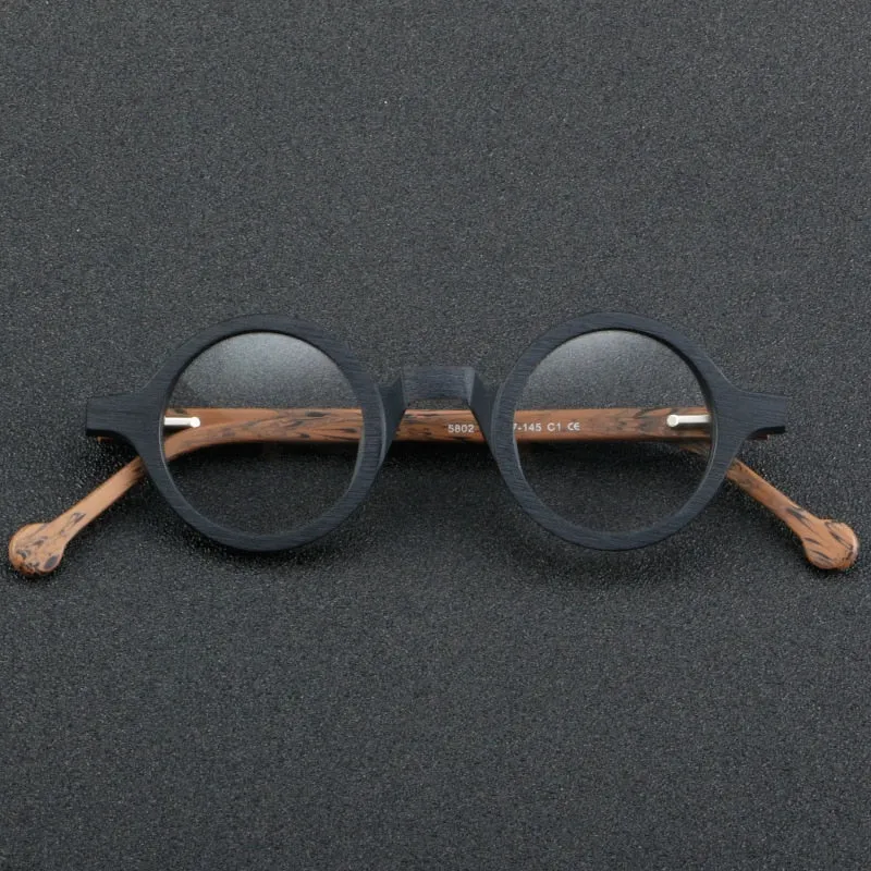 Cubojue Unisex Full Rim Small Round Acetate Hyperopic Reading Glasses Cl003a