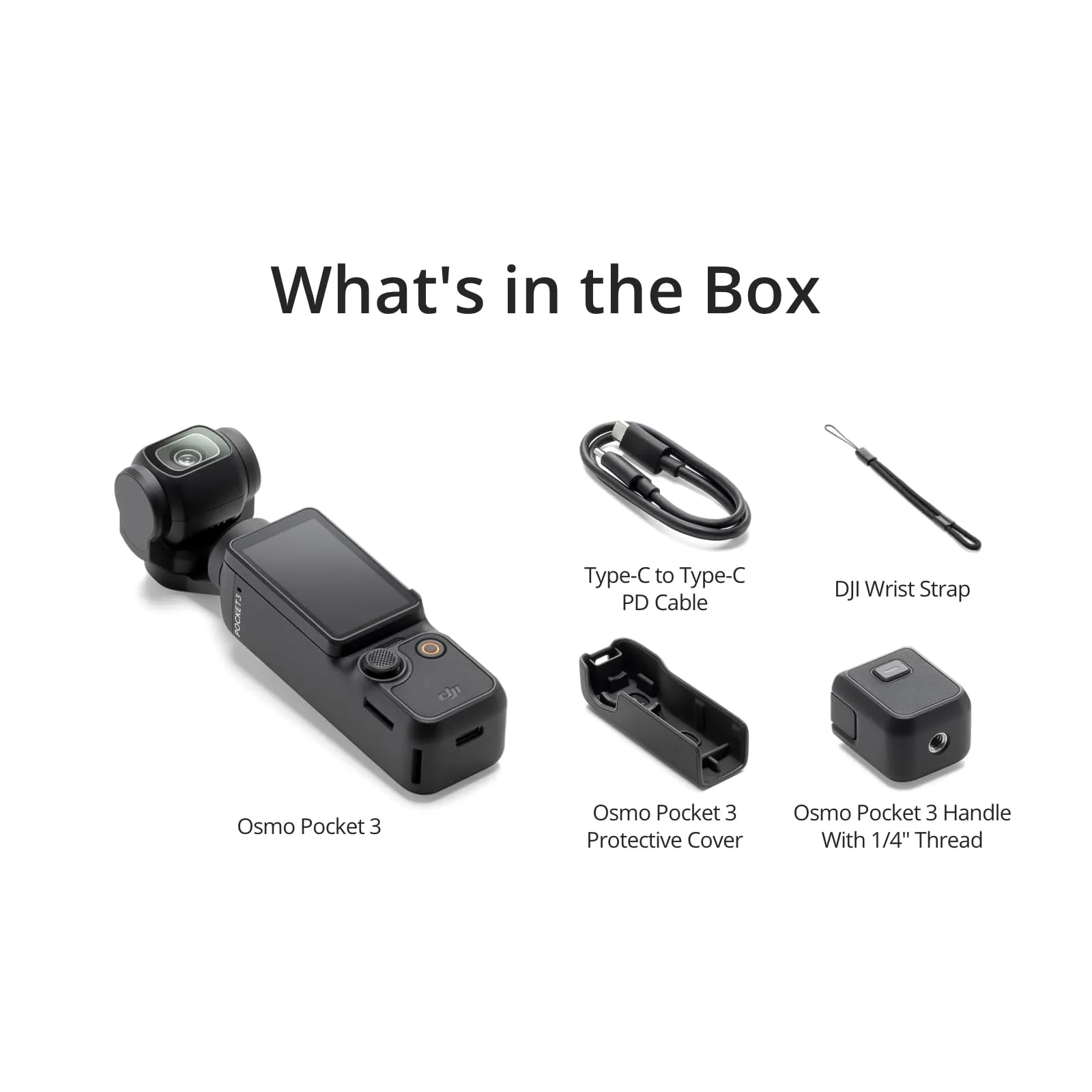 DJI Osmo Pocket 3, Vlogging Camera with 1'' CMOS & 4K/120fps Video, 3-Axis Stabilization, Fast Focusing, Face/Object Tracking, 2" Rotatable Touchscreen, Small Video Camera for Photography, Youtube