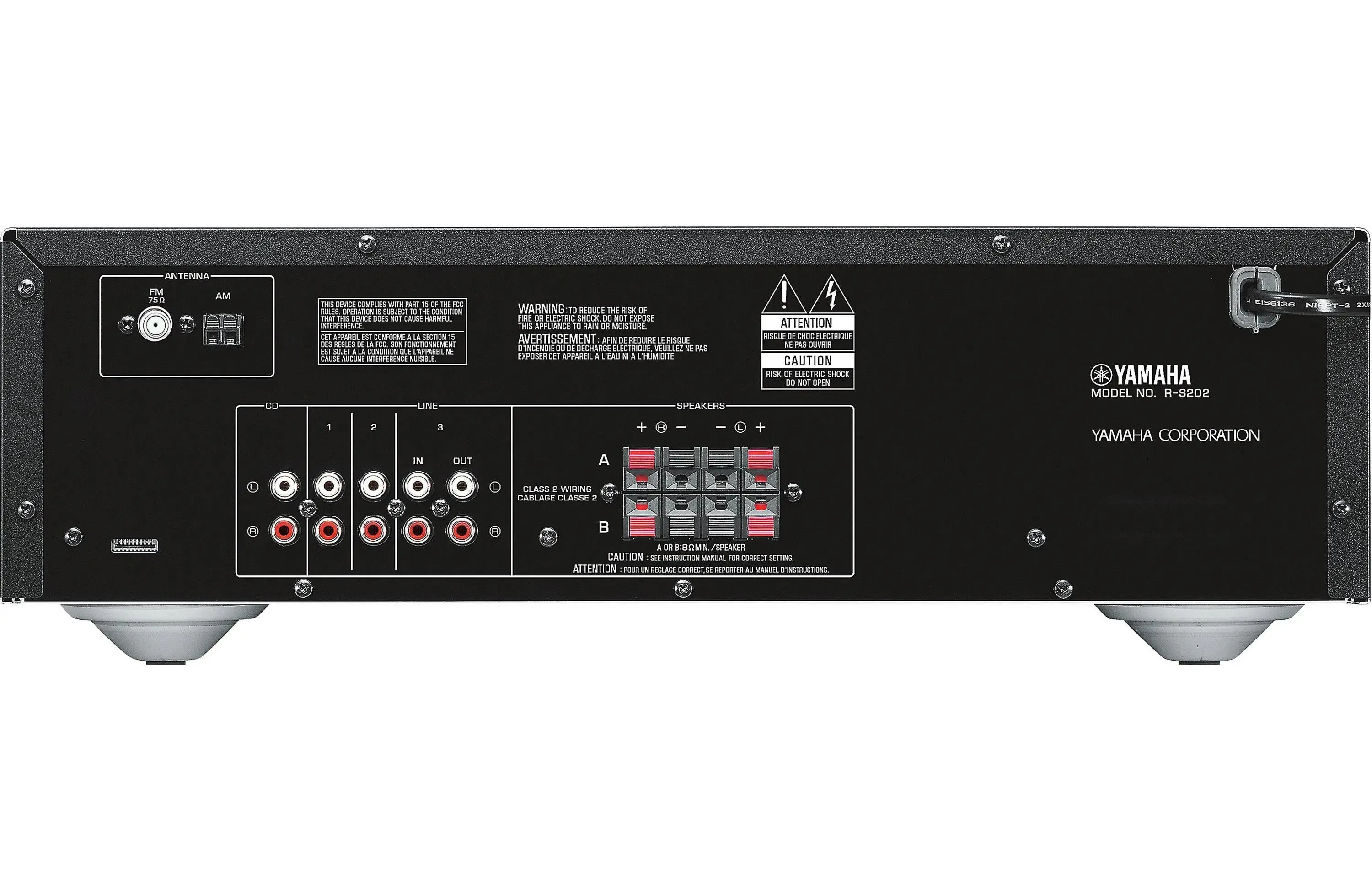 Earthquake Sound AWS-602W Indoor Outdoor Speakers and Yamaha R-S202 2-Channel Stereo Receiver