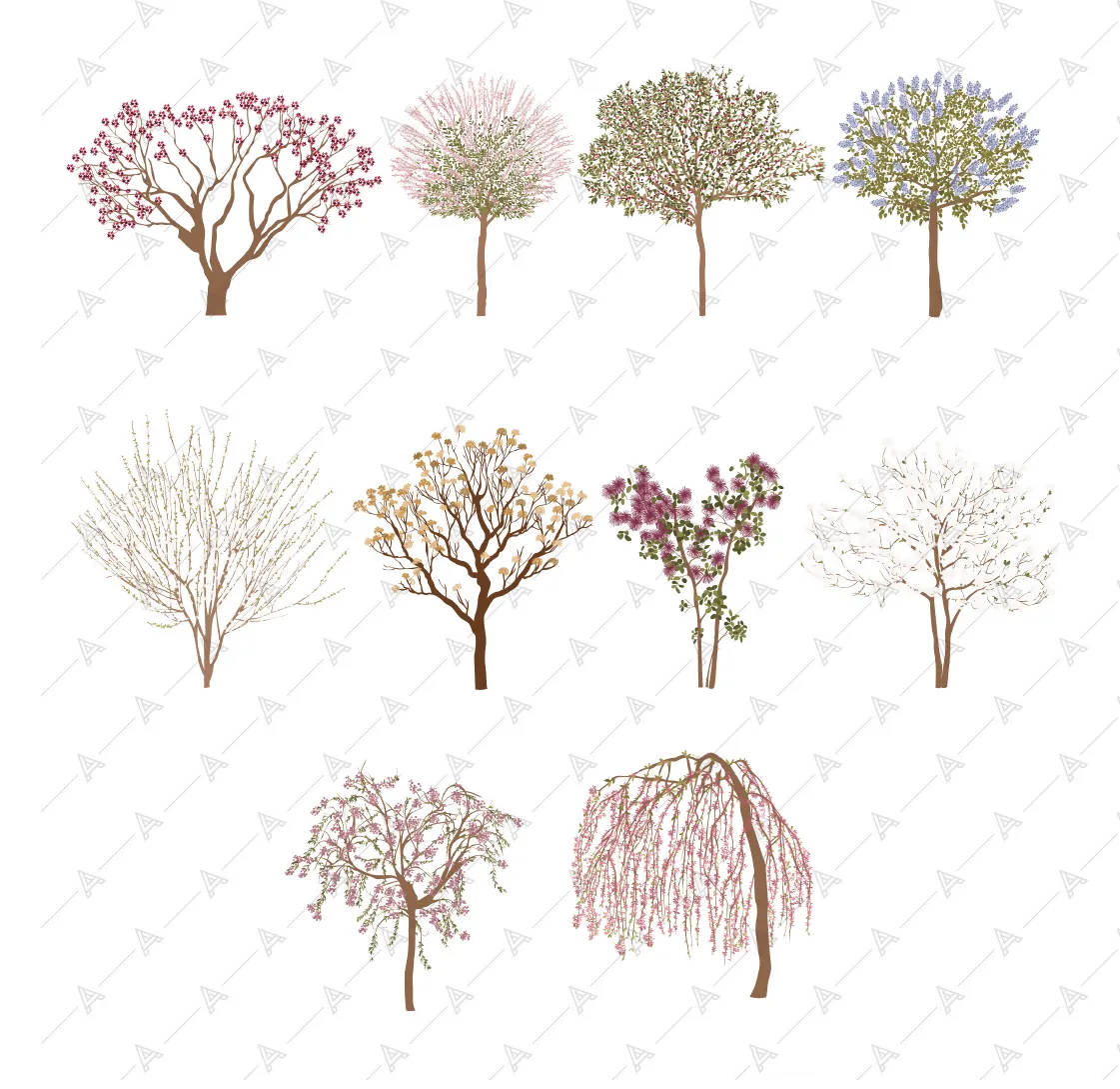 Floral Trees