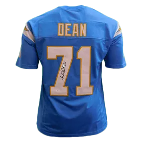 Fred Dean Chargers Autographed Football Jersey Powder Blue (JSA) HOF Inscription Included