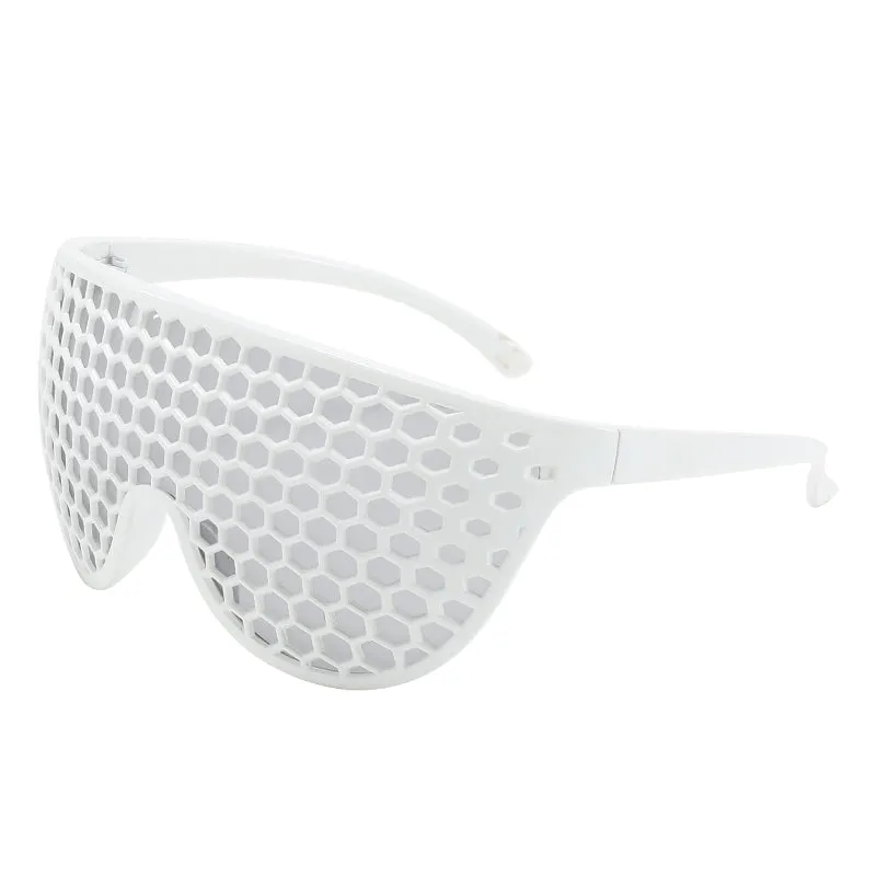 Funny Grid One Big Frame Sunglasses