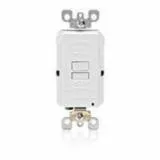GFRBF-W Leviton 20 Amp Feed- Through, 125 Volt Receptacle/Outlet, Self-test - White