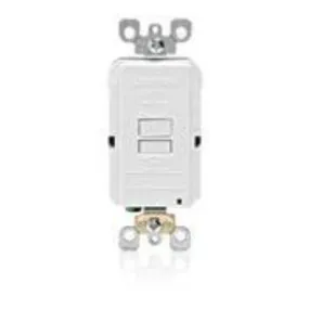 GFRBF-W Leviton 20 Amp Feed- Through, 125 Volt Receptacle/Outlet, Self-test - White