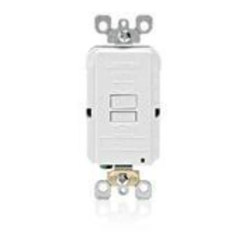 GFRBF-W Leviton 20 Amp Feed- Through, 125 Volt Receptacle/Outlet, Self-test - White