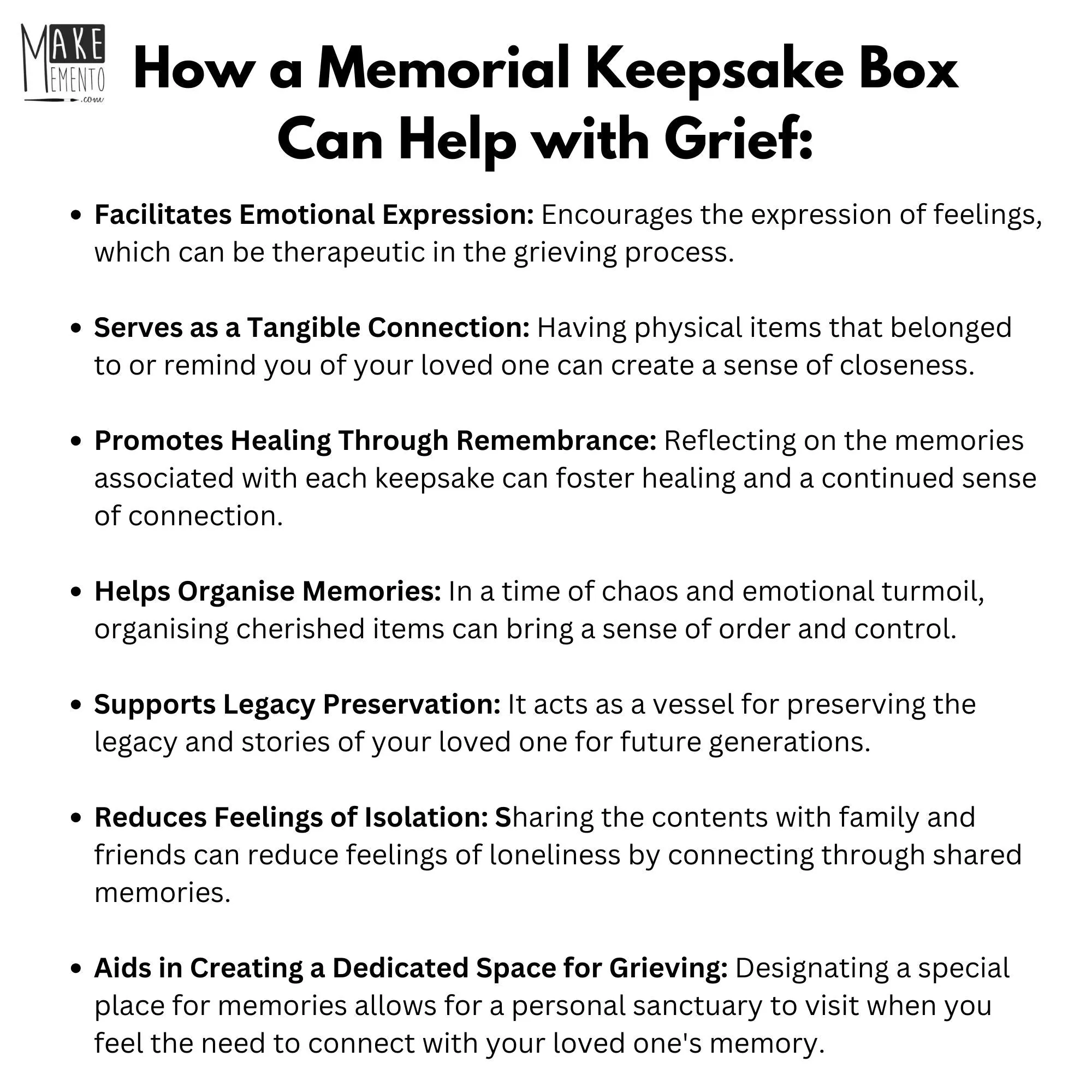 Grief Support Keepsake Box | Thoughtful Bereavement Gift for Loss of a Loved One