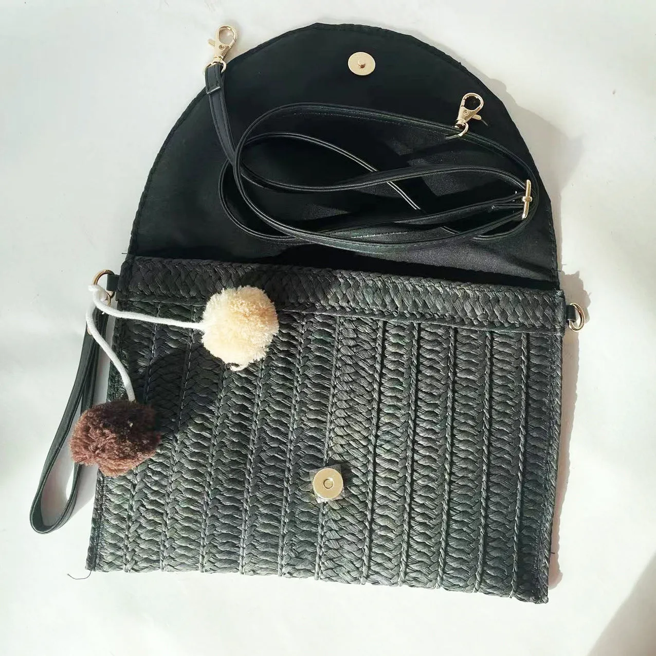 Hand Straw Bag Messenger Beach Bag