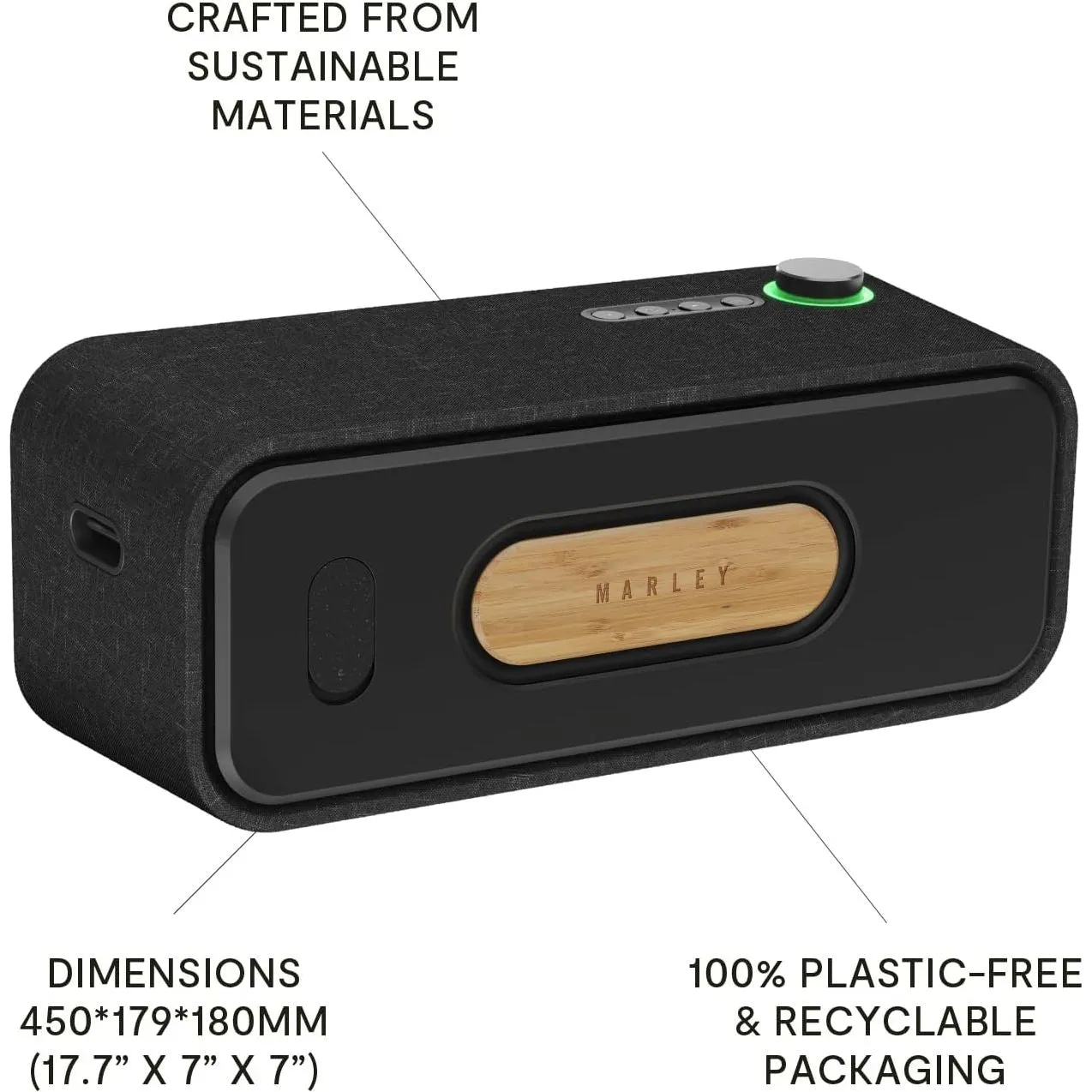 House of Marley Get Together 2 XL Bluetooth Speaker - Signature Black