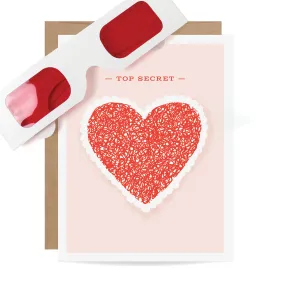 Inklings Paperie Heart Decoder Card - Single Card