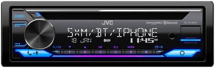 JVC KD-T910BTS Bluetooth 1-Din CD Receiver