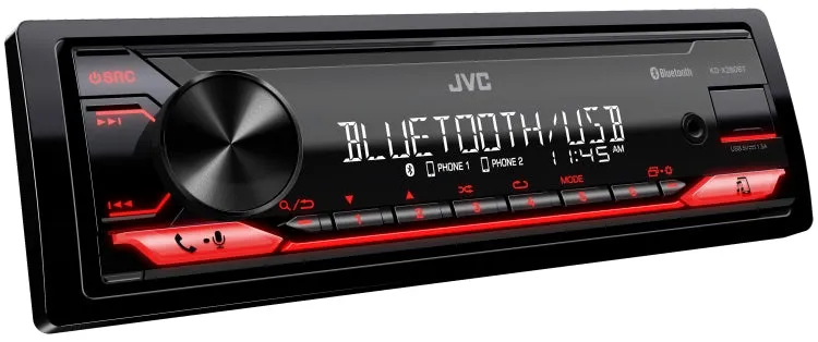 JVC KD-X280BT Bluetooth Car Stereo w/USB Port – AM/FM Radio
