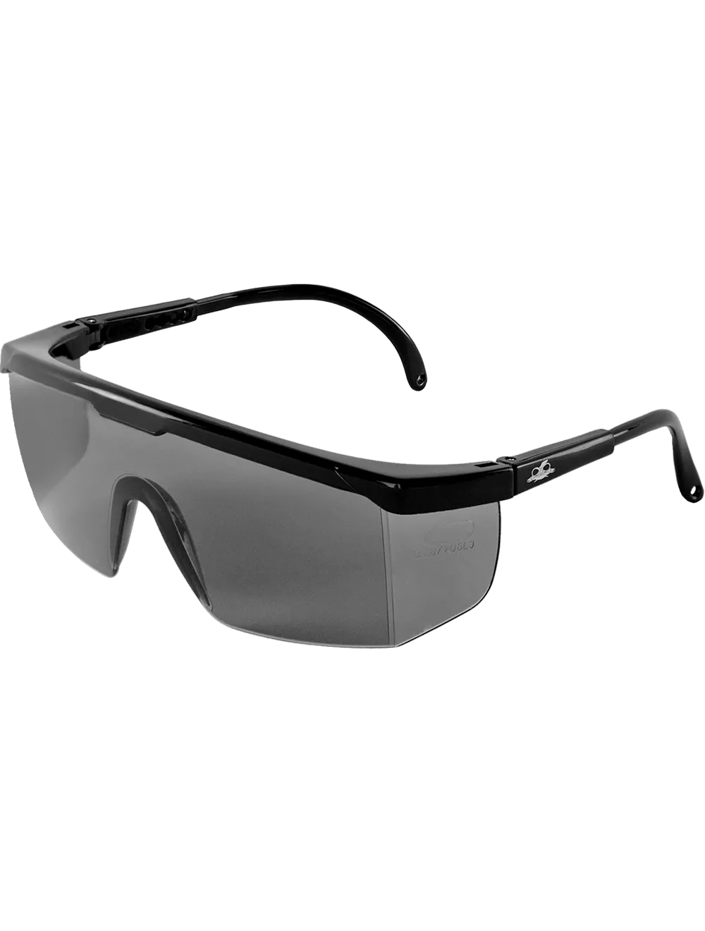 Kaku® Smoke Lens, Shiny Black Frame Safety Glasses - BH353