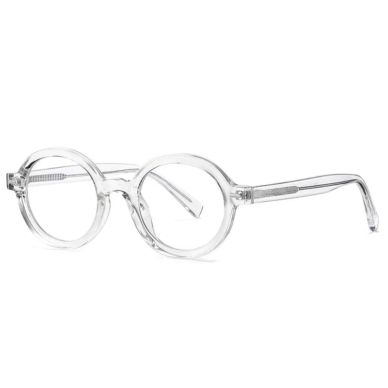 Kocolior Unisex Full Rim Oval Acetate Hyperopic Reading Glasses 2092