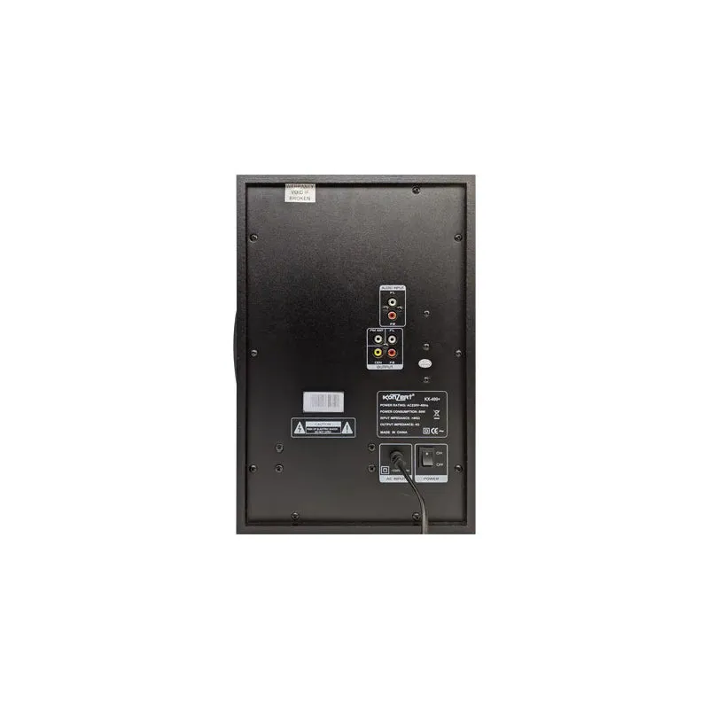 Konzert KX-400  4000W 3.1 Channel Active Multimedia Speaker System with Bluetooth, USB/SD Slot, Aux-In and FM Radio