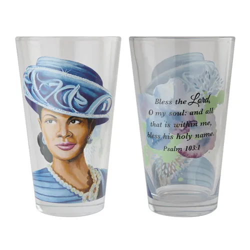Ladies With Hat Drinking Glasses