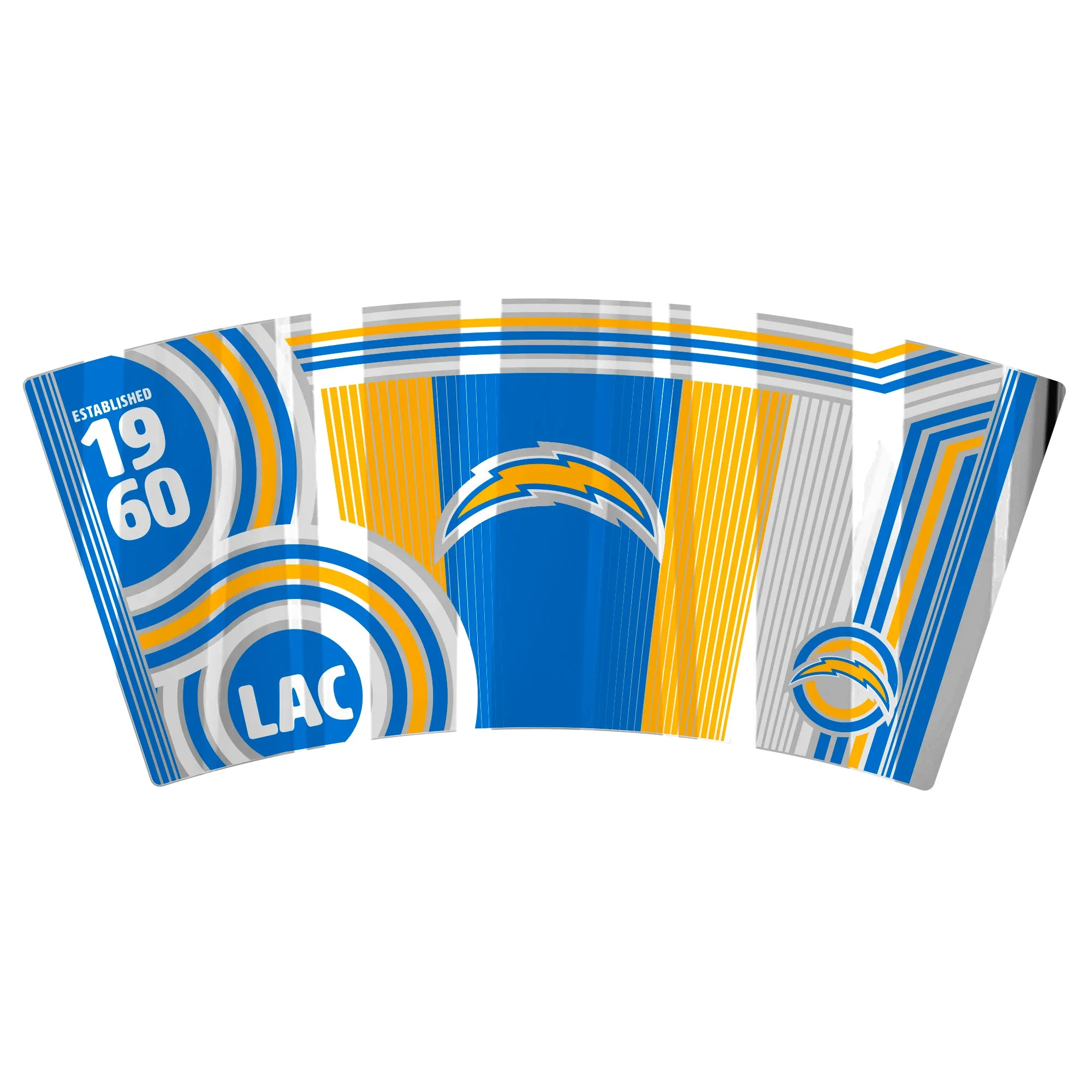 Los Angeles Chargers 16 oz. Pint Glass with Wraparound Graphics