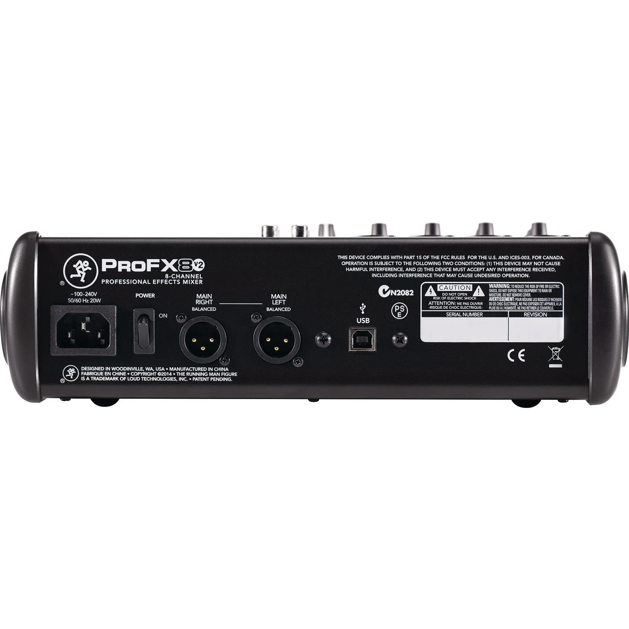 Mackie 8-Channel Compact Mixer With USB And Built-In Effects