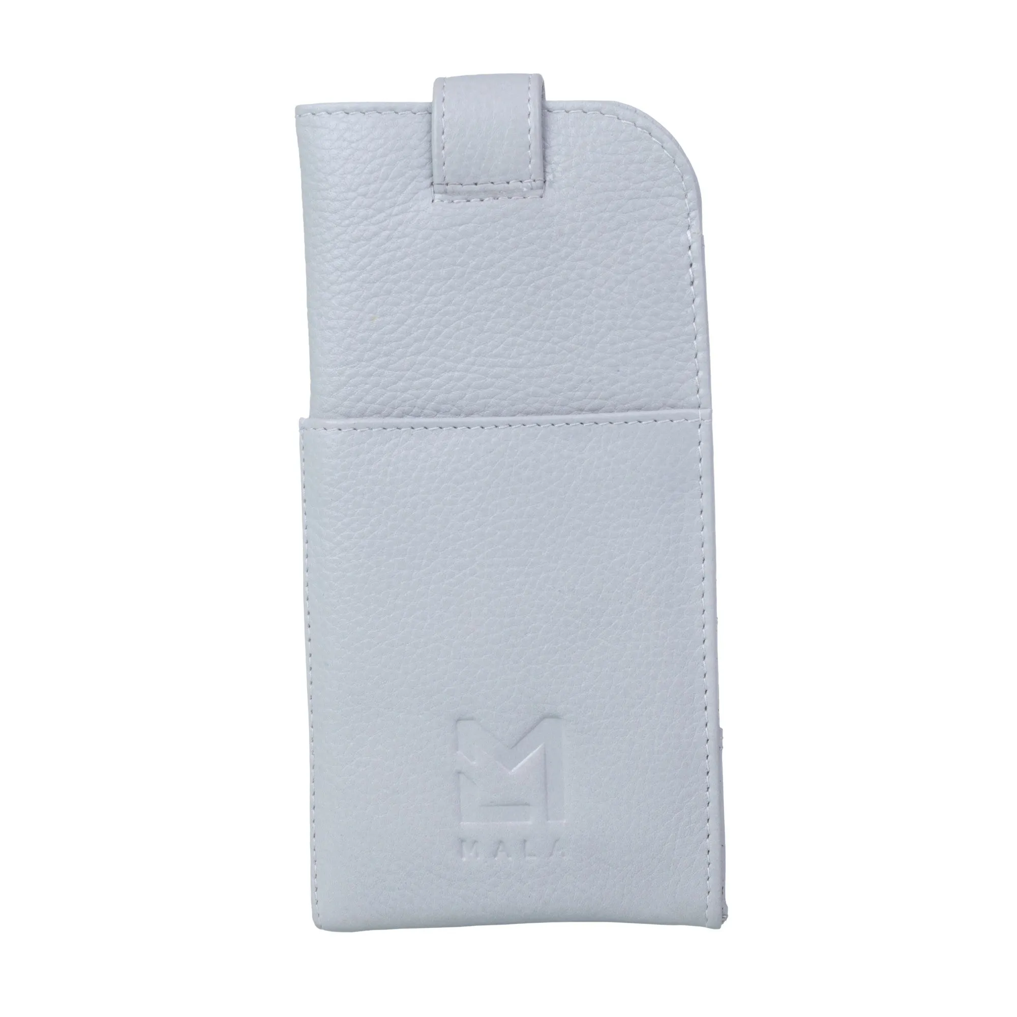 Mala Leather Grey The Sewing Room Glasses Case