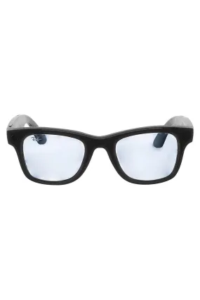 Meta Wayfarer Glasses - Matte Black Green