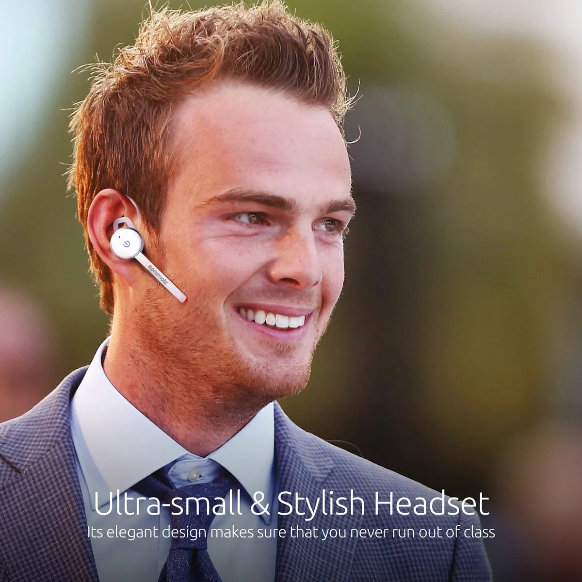 Multipoint Bluetooth 4.1 Earphone with Noise Cancelling Microphone and Music Streaming