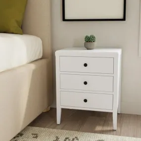 NEW Retails $216 on sale! Reg Price $484 Fully Assembled White Rushville Wood Nightstand