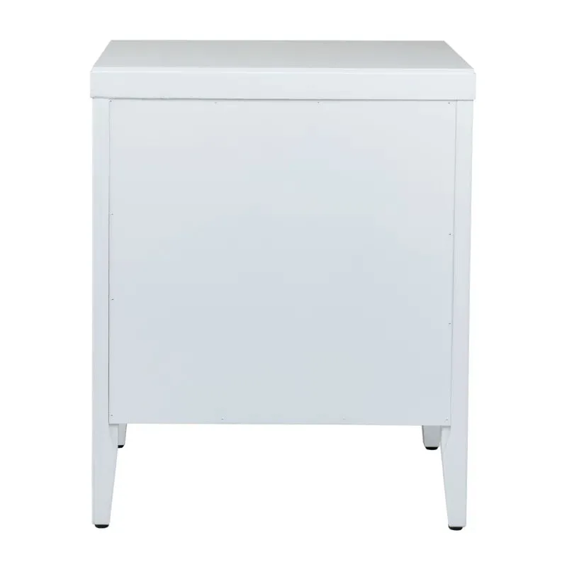 NEW Retails $216 on sale! Reg Price $484 Fully Assembled White Rushville Wood Nightstand